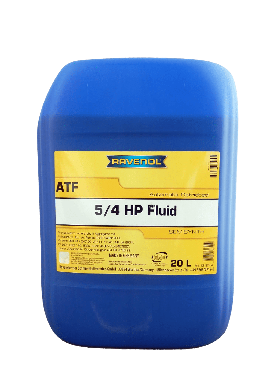 Трансмиссионное масло RAVENOL ATF 5/4 HP Fluid, 20л