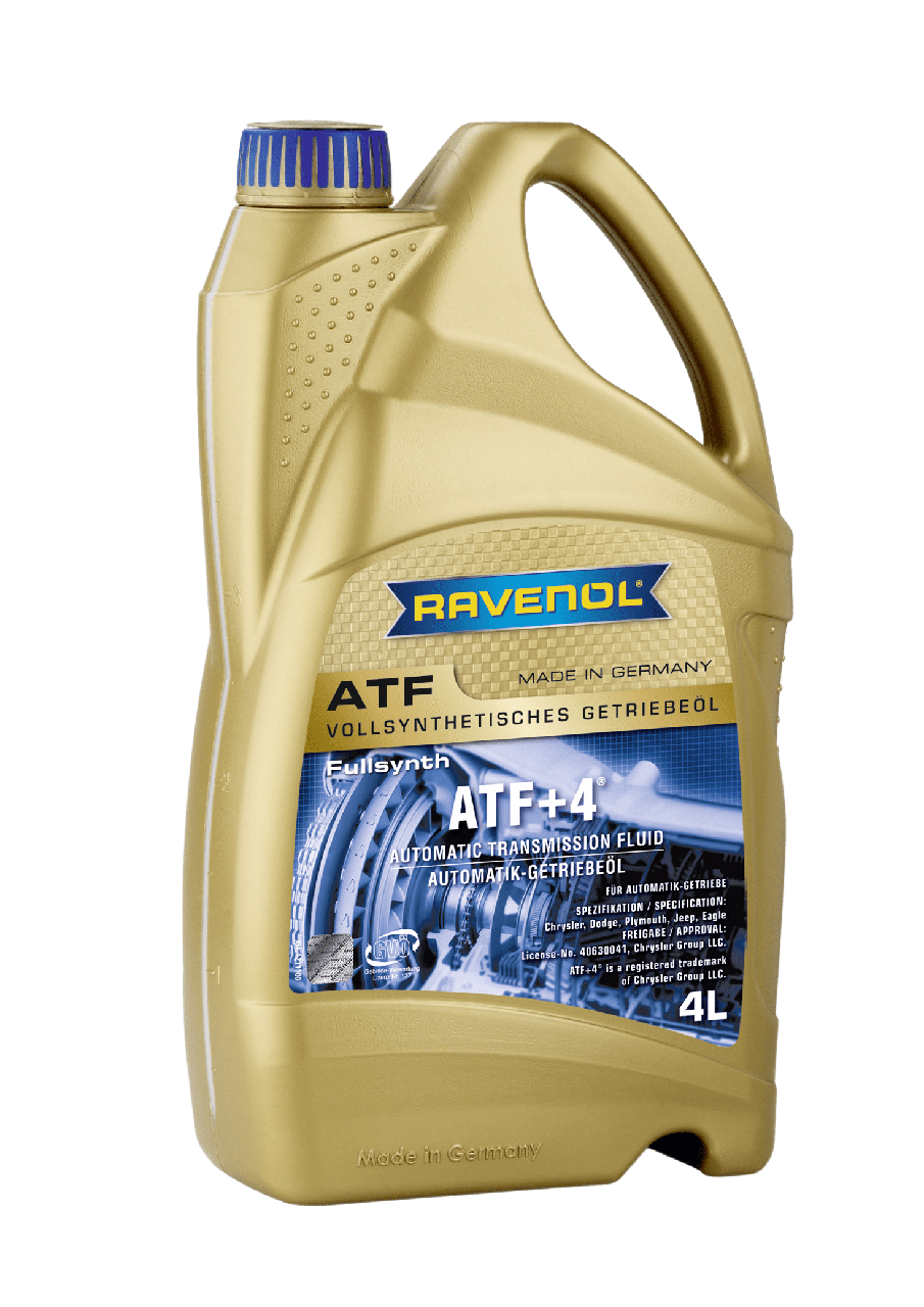 Трансмиссионное масло RAVENOL ATF+4 Fluid, 4л