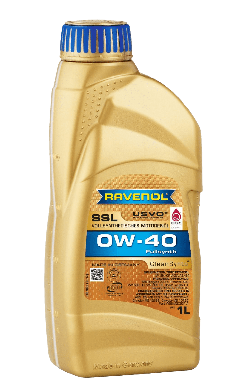 Моторное масло Ravenol Super Synthetik Oel SSL SAE 0W-40, 1л