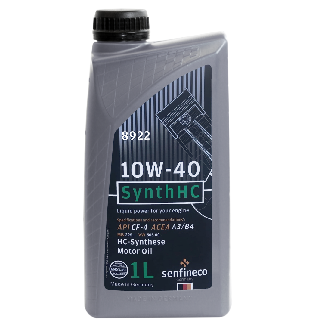Моторное масло SENFINECO SYNTHHC 10W-40 API CF-4 ACEA A3/B4, 1л