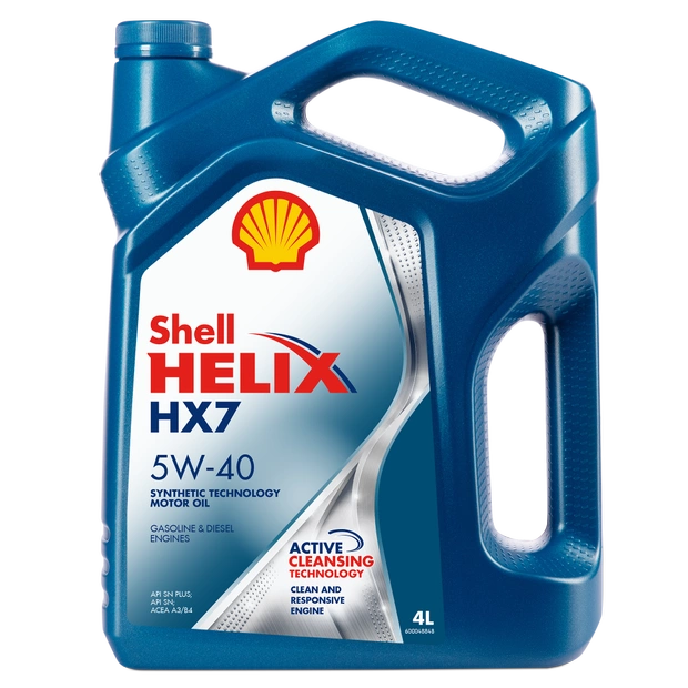 Моторное масло SHELL 5W40 HELIX HX7, 4л