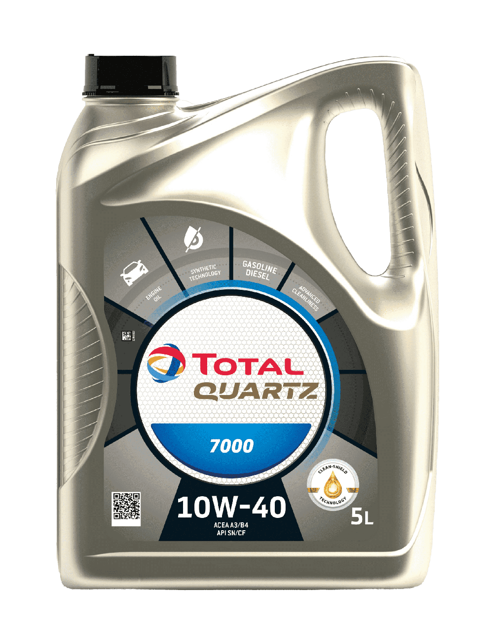 Моторное масло Total QUARTZ 7000 10W40 (SN), 5л