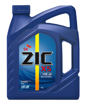 Моторное масло ZIC X5 Diesel 10W-40, 4л