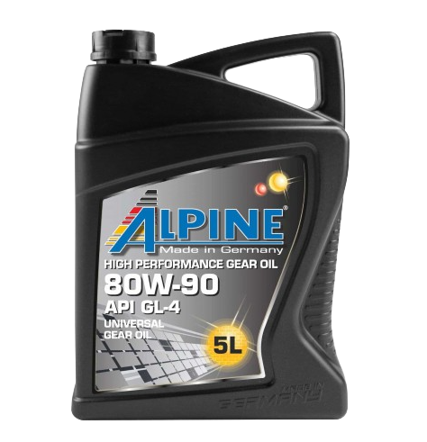Трансмиссионное масло ALPINE Gear Oil 80W90 GL-4, 5л
