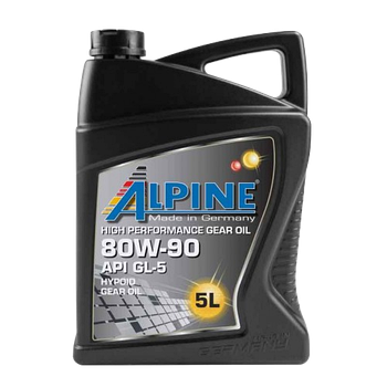 Трансмиссионное масло ALPINE Gear Oil 80W90 GL-5, 5л