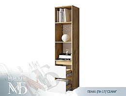 Пенал Селфи ПН-17 - Дуб Крафт / Белый глянец (BTS)