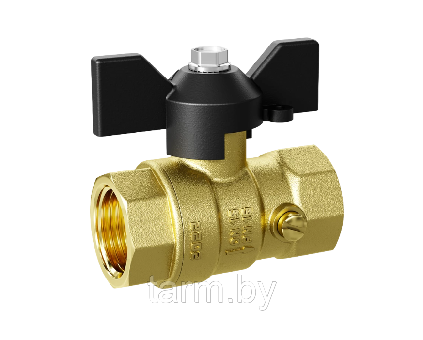 Кран для манометра Ду G1/2" х М20 Ру16  LD Pride бабочка