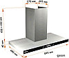 CH90E-TGL200 SSBK Glass, фото 2