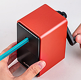 Точилка механическая (роторная) DELI NUSIGN, красная, пластик, фото 2