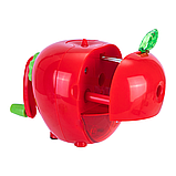 Точилка механическая DELI, красная, "Яблоко", пластик, пластиковая коробка, фото 2