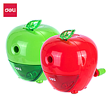 Точилка механическая DELI, красная, "Яблоко", пластик, пластиковая коробка, фото 4