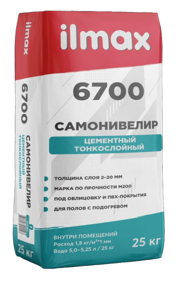 Ilmax 6700 Самонивелир цементный тонкослойный