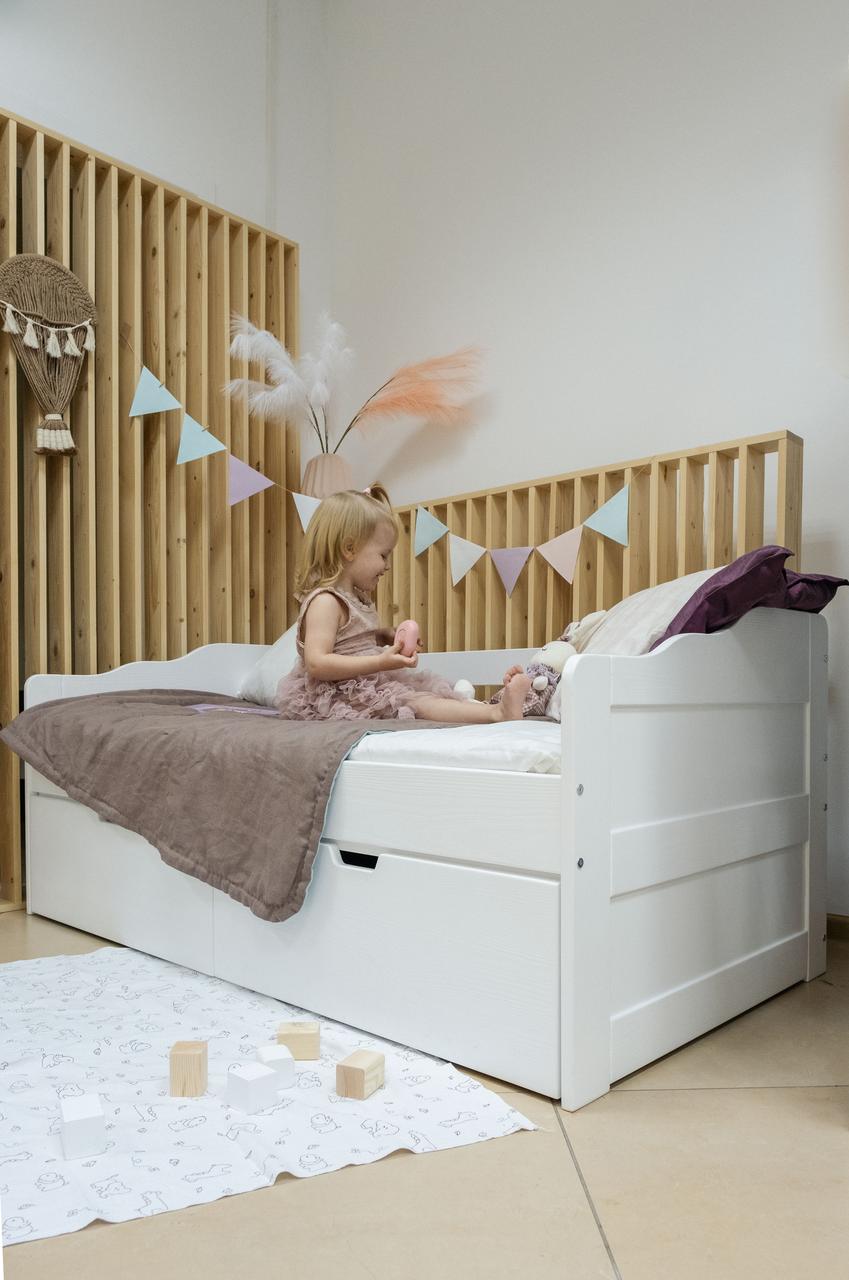 Кровать "Лотос-1 (волна)" с ящиками