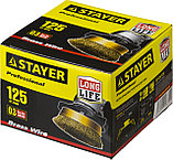 STAYER 125 мм, витая стальная латунированная проволока 0.3 мм, чашечная щетка-крацовка для УШМ, Professional, фото 2