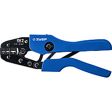 ЗУБР ПК-2, 0.5 - 6 мм2, пресс-клещи для изолированных наконечников и соединительных муфт,