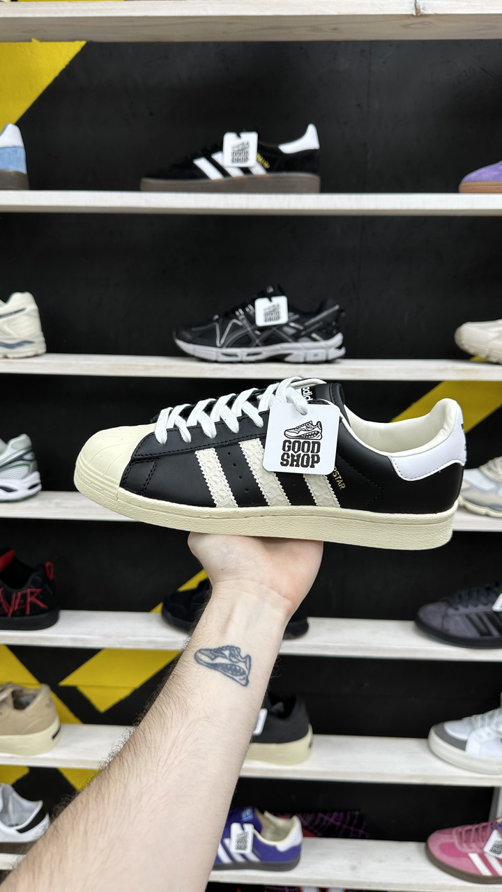 Кроссовки Adidas Superstar 82 Black Beige