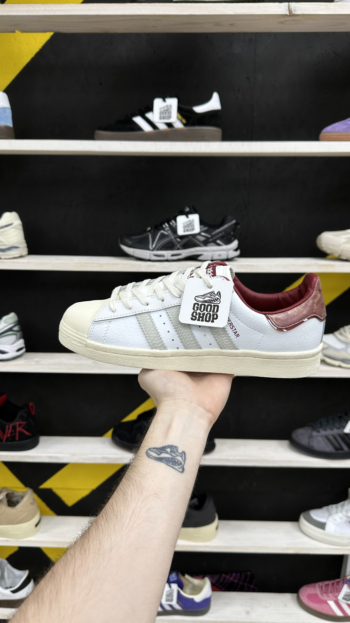 Кроссовки Adidas Superstar 82 Beige Bordo