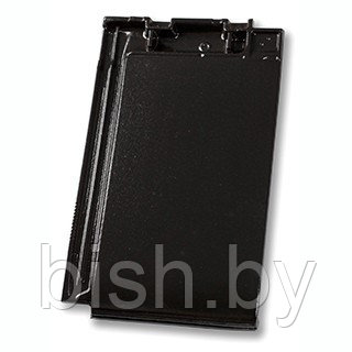 Плоская черепица Nelskamp NIBRA G 10 PRO (чёрный, благородно-ангобированный (глянцевый))