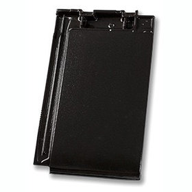 Плоская черепица Nelskamp NIBRA G 10 PRO (чёрный, благородно-ангобированный (глянцевый))