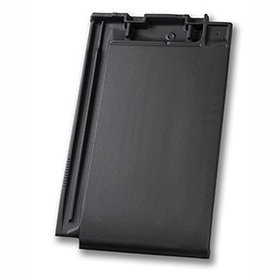 Плоская черепица Nelskamp NIBRA G 10 PRO (черный матовый ангоб)