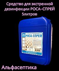 РОСА-СПРЕЙ 5 литров (канистра) с распылителем спиртовое средство для экстренной дезинфекции (+20% НДС)