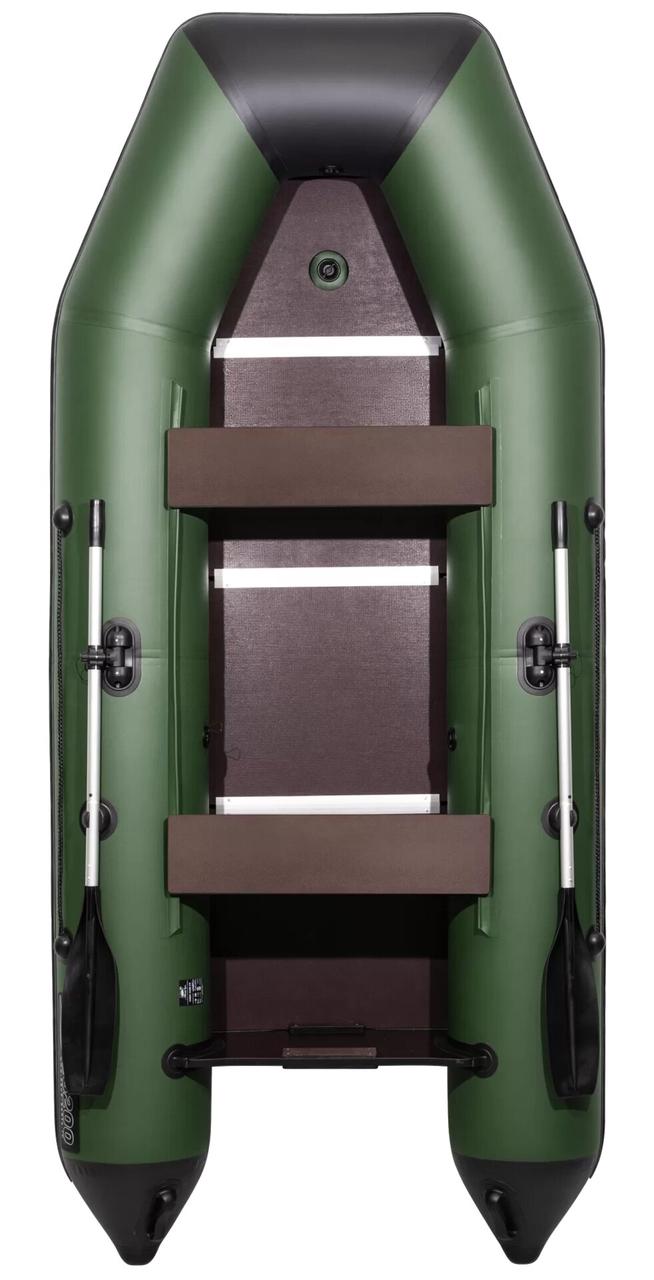 Надувная лодка Аква 3200 СК зеленый/черный