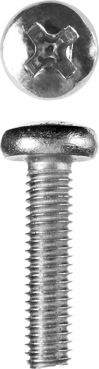 ЗУБР DIN 7985, кл. пр. 4.8, M6 х 25 мм, цинк, 5 кг, винт с полусферической головкой (303150-06-025)