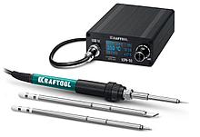 KRAFTOOL KPI-10, 50 - 480°C, 100 Вт, 3 жала Т12, программируемая паяльная станция (55343)