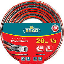 RACO PREMIUM, 1/2″, 20 м, 40 атм, пятислойный, усиленный двумя слоями армирования, поливочный шланг