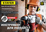 STAYER Hercules-4Х, 16 x 410/540 мм, SDS-max бур, Professional (29370-410-16), фото 5