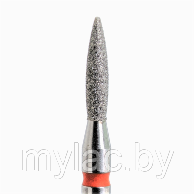 Алмазная фреза ПЛАМЯ (красная, мягкий абразив, D1.8, L080) 856.104.243.080.018, КМИЗ, Казань