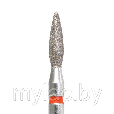 Алмазная фреза ПЛАМЯ (красная, мягкий абразив, D2.3, L080) 856.104.243.080.023, КМИЗ, Казань