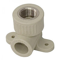Колено ПП с креплением Valfex вн. 20х1/2" серый