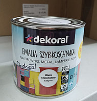 Эмаль Dekoral Do Dziela 0,9 л акриловая быстросохнущая белая