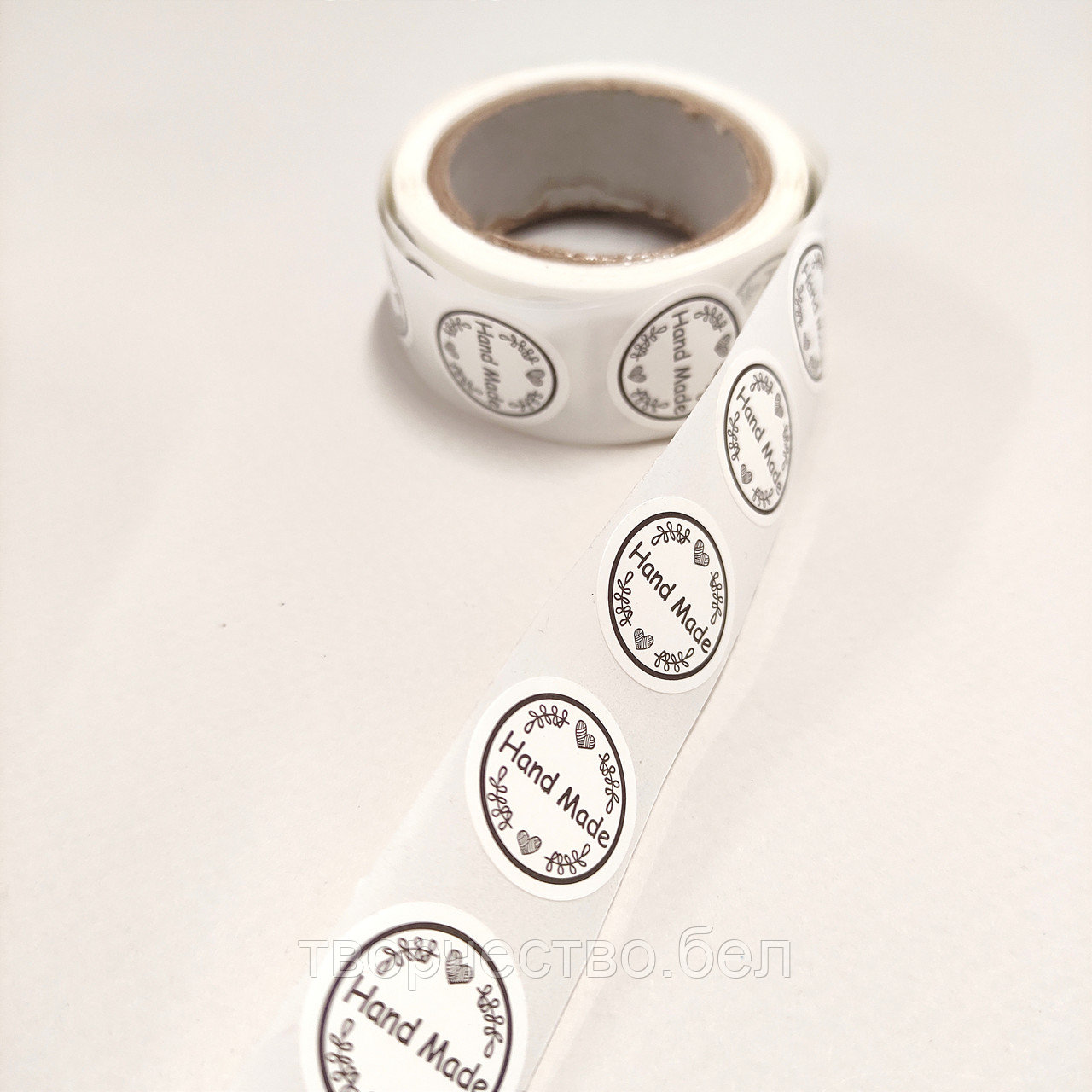 Наклейка Hand Made, рулон