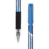 Ручка шариковая DELI ARROW Pro, синяя, 0,7 мм, с рифленым резиновым грипом, пластик, фото 5
