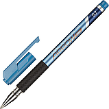 Ручка шариковая DELI ARROW Pro, синяя, 0,7 мм, с рифленым резиновым грипом, пластик, фото 2