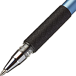 Ручка шариковая DELI ARROW Pro, синяя, 0,7 мм, с рифленым резиновым грипом, пластик, фото 6