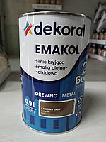 Эмаль Dekoral Emakol Strong масляно-фталевая 0,9л светлый кофе