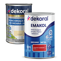 Эмаль Dekoral Emakol Strong масляно-фталевая 0,9л черная матовая RAL 9005