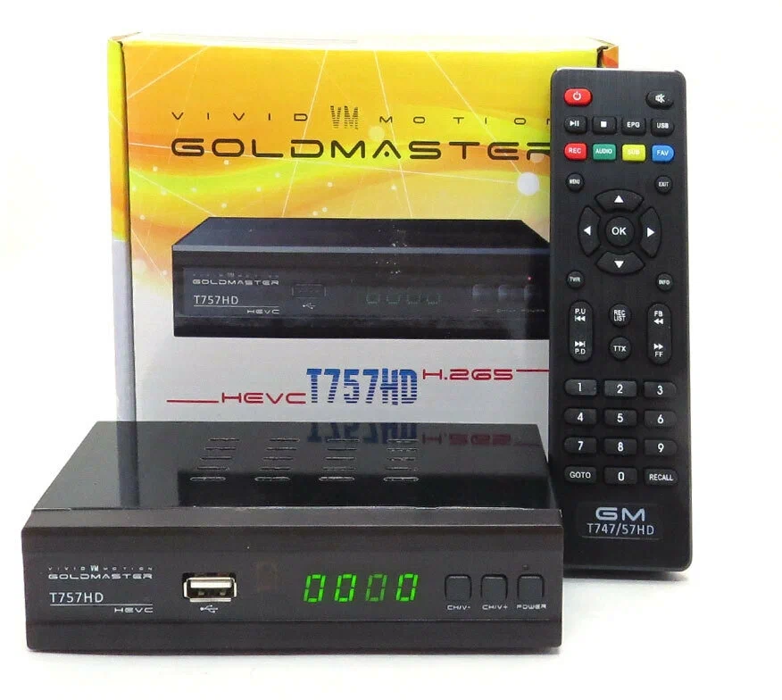 Цифровой эфирный DVB-T2/C приемник GoldMaster T-757HD