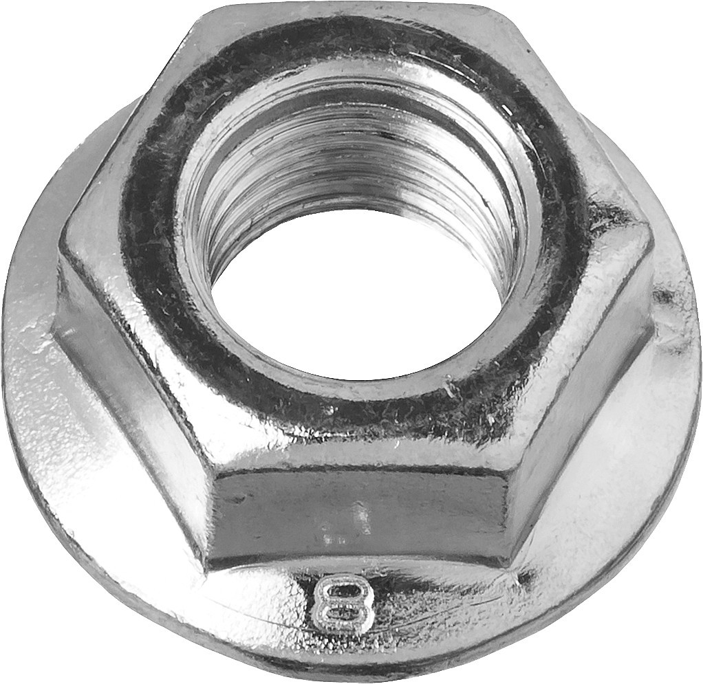 ЗУБР DIN 6923, кл. пр. 8, M16, цинк, 5 кг, гайка с фланцем (303630-16)