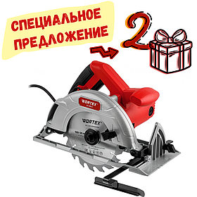 Циркулярная пила WORTEX CS 1655-1 в кор. (1200 Вт, 160х20 мм 18Т, пропил до 55 мм, алюминиевая подошва)