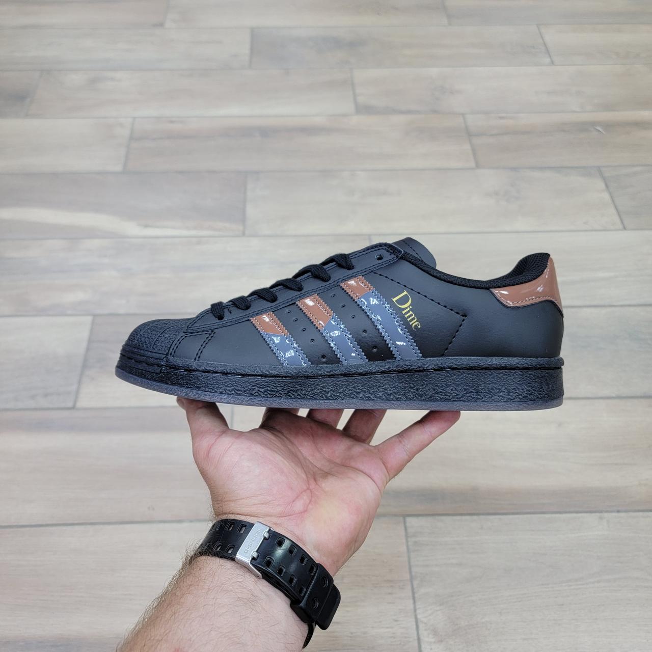 Кроссовки Dime X Adidas Superstar ADV Carbon Brown