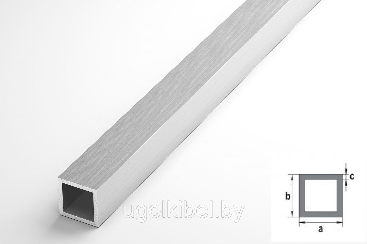 Квадратная труба алюминиевая 15х15 мм.