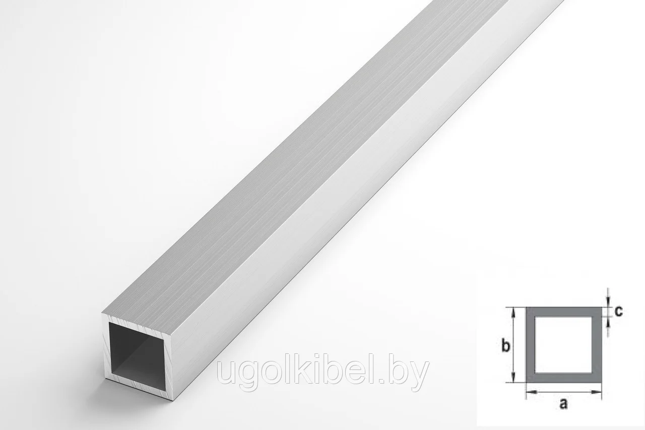 Квадратная труба алюминиевая 30х30 мм.