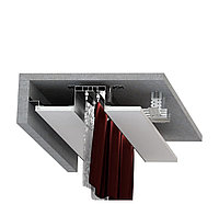 Карниз скрытый КС-69 для гипсокартона черный 3,2м.