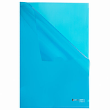 Папка-уголок плотная BRAUBERG SUPER, 0,18 мм, синяя, 270479, фото 3