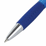 Ручка шариковая автоматическая с грипом BRAUBERG SUPER, СИНЯЯ, корпус синий, узел 0,7 мм, фото 2