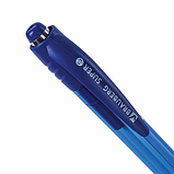 Ручка шариковая автоматическая с грипом BRAUBERG SUPER, СИНЯЯ, корпус синий, узел 0,7 мм, фото 3